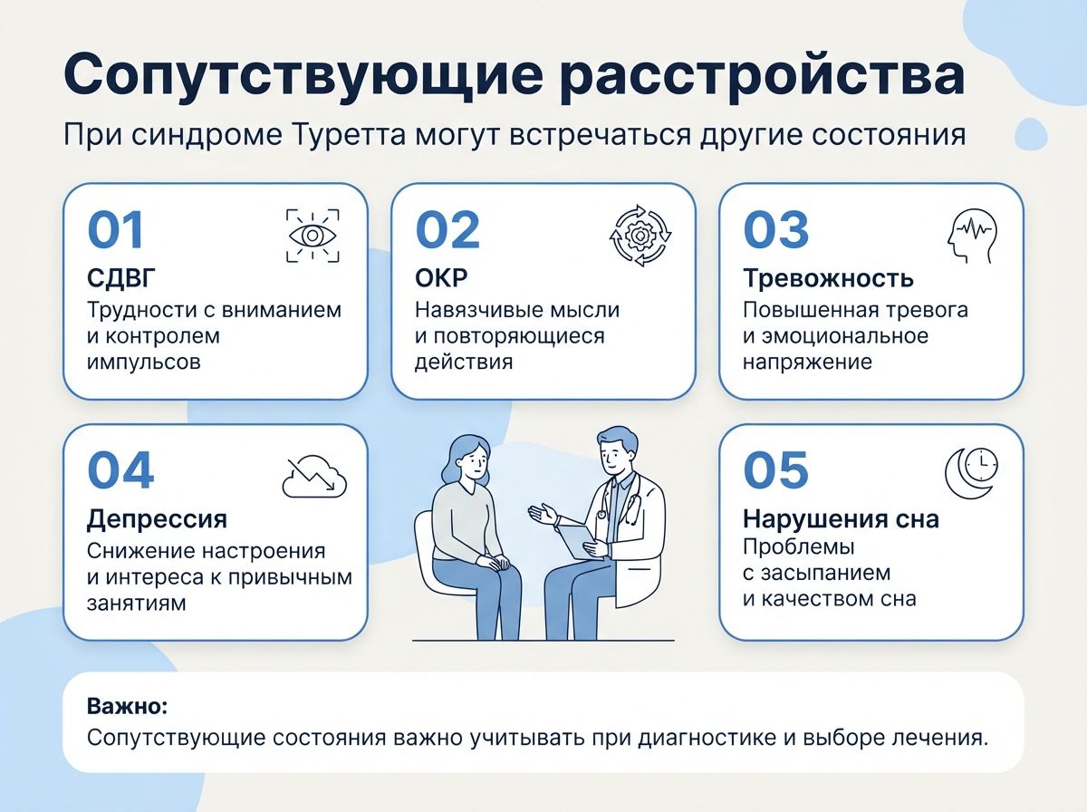 Лечение синдрома Туретта в Невельске инфографика